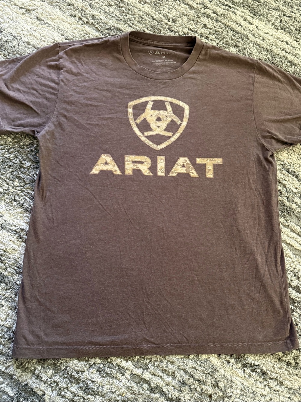 Ariat Brown Short-Sleeve Logo Tee